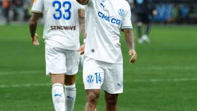 Igor Paixão na vitória do Marseille sobre o Le Havre